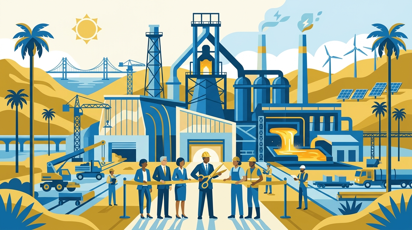 California'da 50 Yıl Sonra İlk Çelik Fabrikası Açıldı